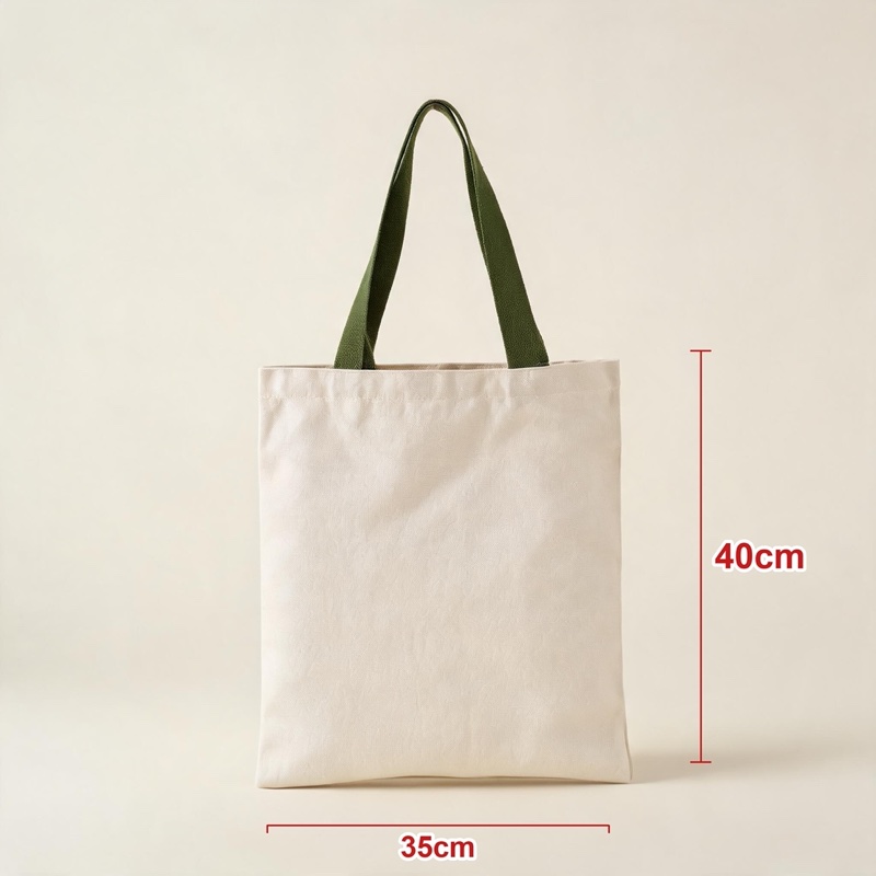 Army Green · Contrast Webbing Strap · 35 × 40 cm