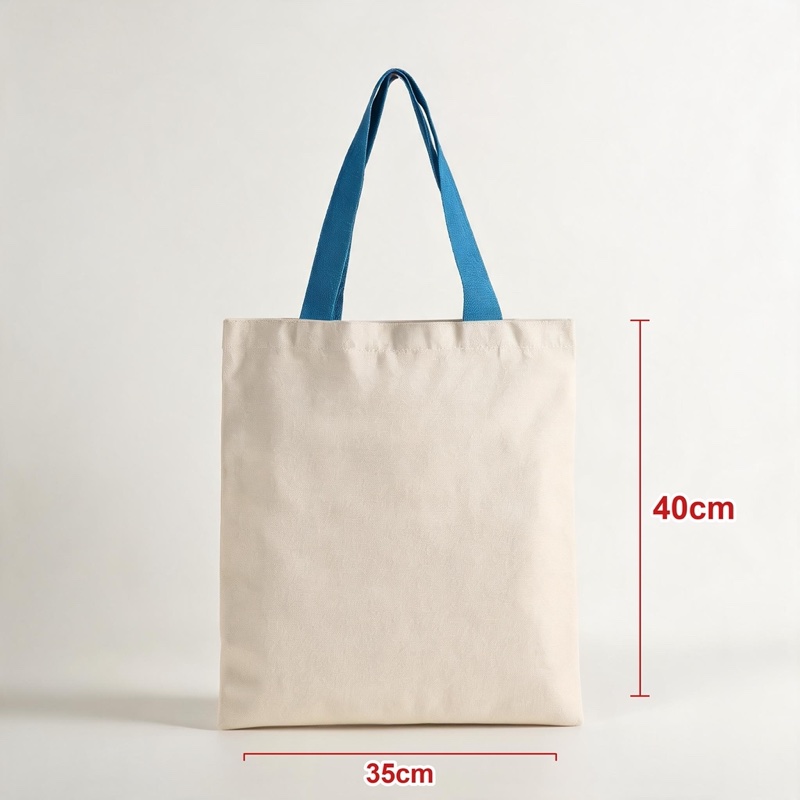 Blue · Contrast Webbing Strap · 35 × 40 cm