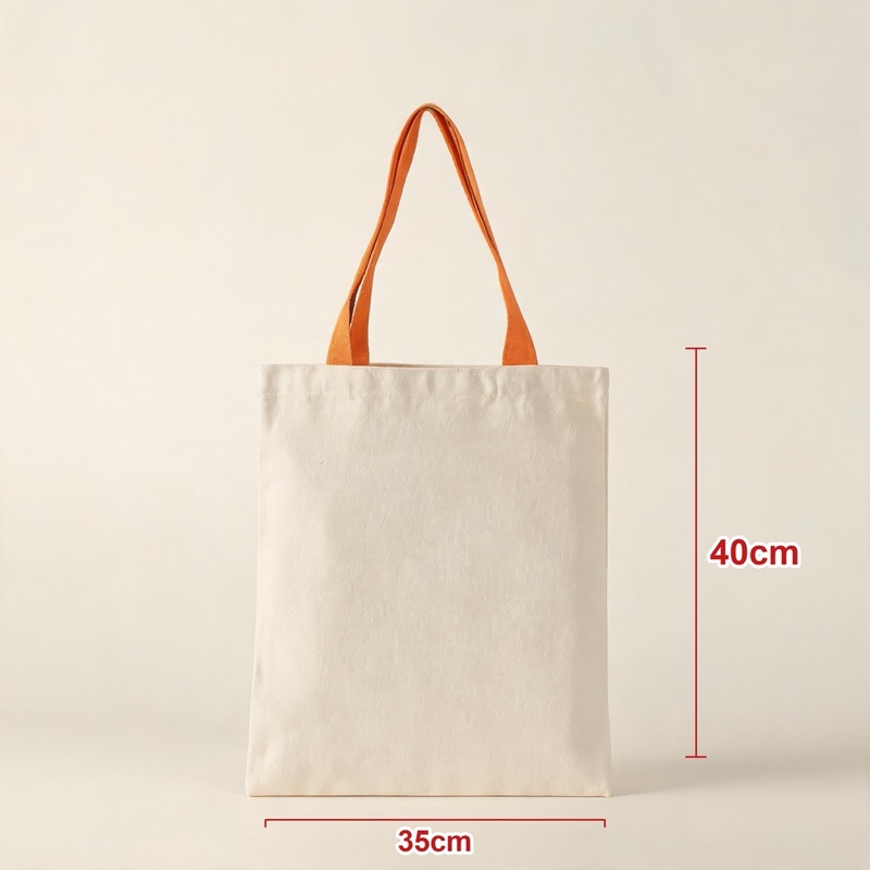 Orange · Contrast Webbing Strap · 35 × 40 cm
