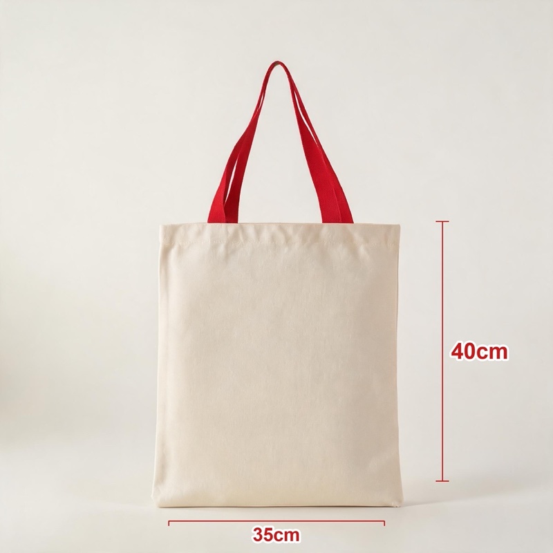 Red · Contrast Webbing Strap · 35 × 40 cm