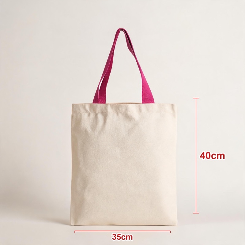 Rose Red · Contrast Webbing Strap · 35 × 40 cm