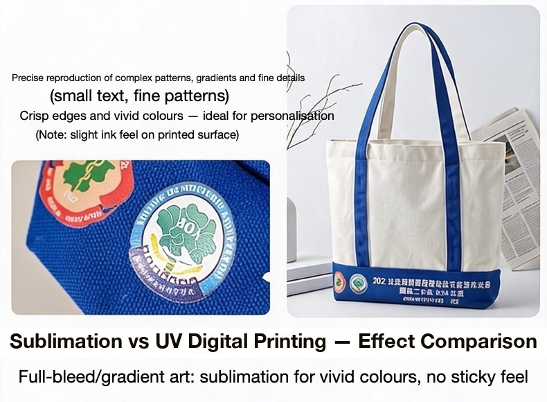 Ribbon-Handle Canvas Tote — 12 oz Promotional Shopper — specifications and construction detail
