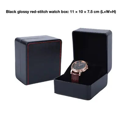 PU Leather Watch & Jewelry Gift Box — Flip-Top Presentation Case