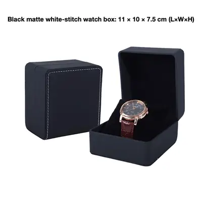 PU Leather Watch & Jewelry Gift Box — Flip-Top Presentation Case