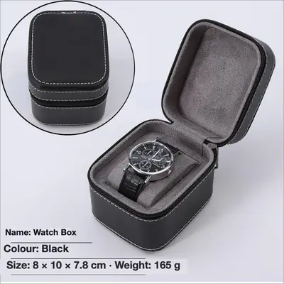 PU Leather Watch & Jewelry Gift Box — Flip-Top Presentation Case
