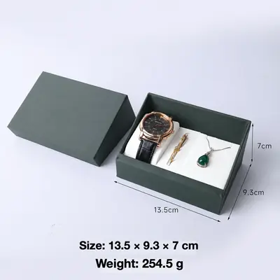 PU Leather Watch & Jewelry Gift Box — Flip-Top Presentation Case