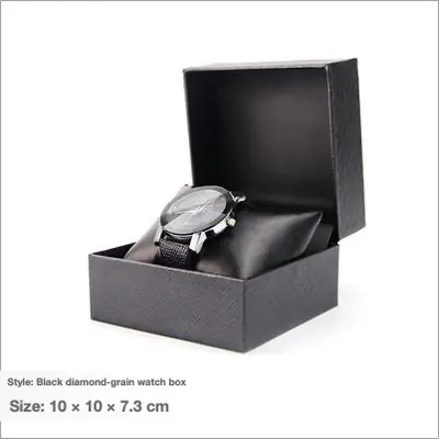 PU Leather Watch & Jewelry Gift Box — Flip-Top Presentation Case