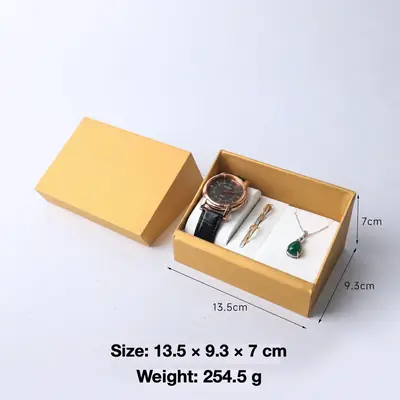 PU Leather Watch & Jewelry Gift Box — Flip-Top Presentation Case