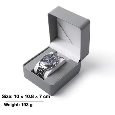 PU Leather Watch & Jewelry Gift Box — Flip-Top Presentation Case