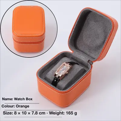 PU Leather Watch & Jewelry Gift Box — Flip-Top Presentation Case