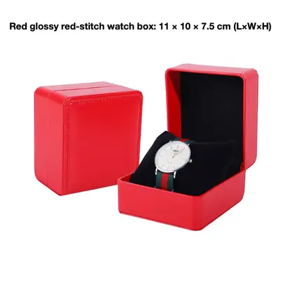 PU Leather Watch & Jewelry Gift Box — Flip-Top Presentation Case