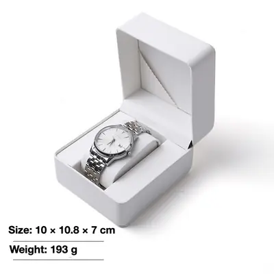 PU Leather Watch & Jewelry Gift Box — Flip-Top Presentation Case