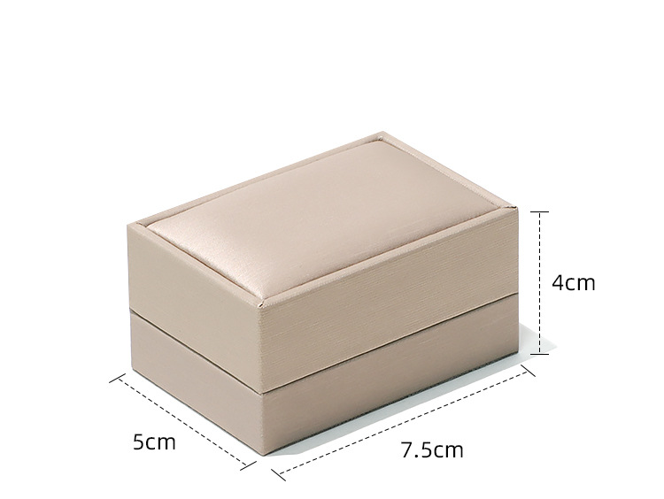 LED Lighted Brushed PU Leather Jewellery Box — Ring, Pendant, Bangle, Bracelet & Set Cases — specifications and construction detail