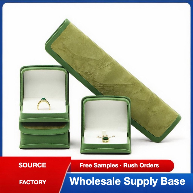 Rounded Gold-Edge PU Leather Jewellery Box — Ring, Pendant, Bangle & Bracelet Cases — specifications and construction detail