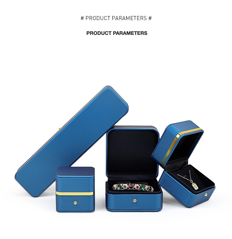 Rounded Gold-Edge PU Leather Jewellery Box — Ring, Pendant, Bangle & Bracelet Cases — specifications and construction detail