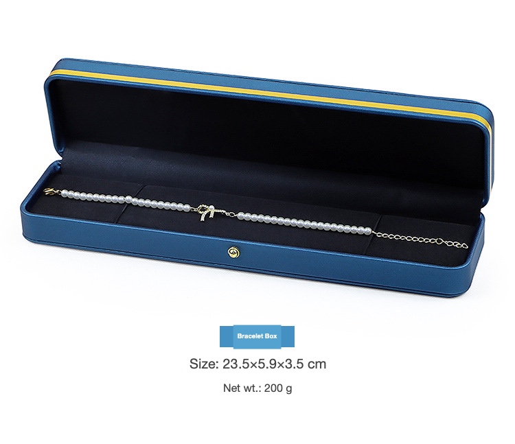 Rounded Gold-Edge PU Leather Jewellery Box — Ring, Pendant, Bangle & Bracelet Cases — specifications and construction detail