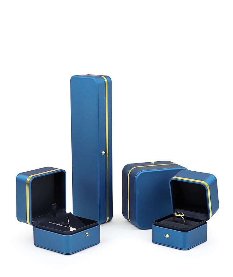 Rounded Gold-Edge PU Leather Jewellery Box — Ring, Pendant, Bangle & Bracelet Cases — specifications and construction detail