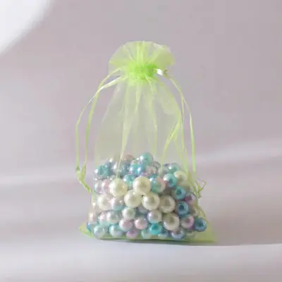 Organza Drawstring Gift Bag — Sheer Mesh Jewellery & Favour Pouch