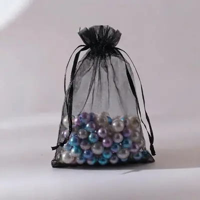 Organza Drawstring Gift Bag — Sheer Mesh Jewellery & Favour Pouch