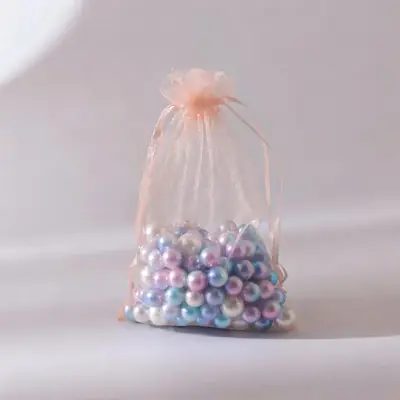 Organza Drawstring Gift Bag — Sheer Mesh Jewellery & Favour Pouch
