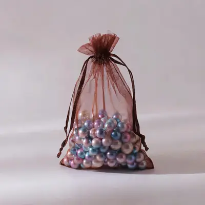 Organza Drawstring Gift Bag — Sheer Mesh Jewellery & Favour Pouch