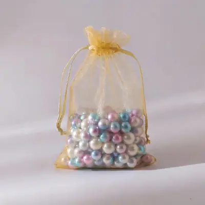 Organza Drawstring Gift Bag — Sheer Mesh Jewellery & Favour Pouch