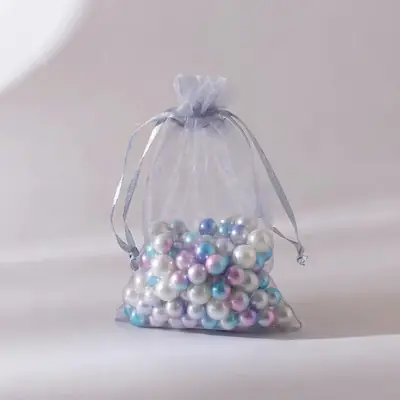 Organza Drawstring Gift Bag — Sheer Mesh Jewellery & Favour Pouch