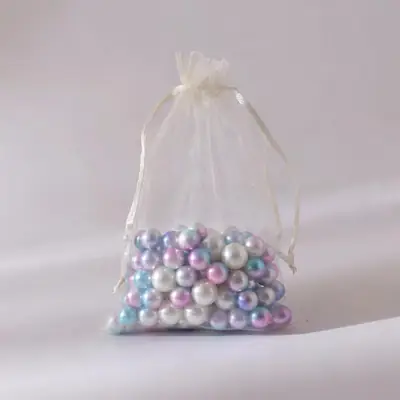 Organza Drawstring Gift Bag — Sheer Mesh Jewellery & Favour Pouch