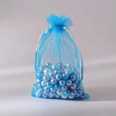 Organza Drawstring Gift Bag — Sheer Mesh Jewellery & Favour Pouch