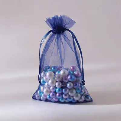 Organza Drawstring Gift Bag — Sheer Mesh Jewellery & Favour Pouch