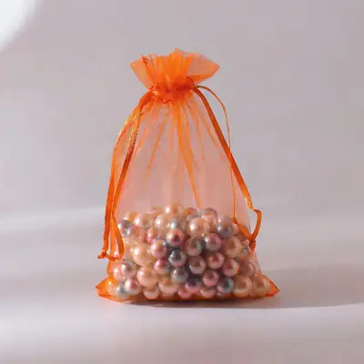 Organza Drawstring Gift Bag — Sheer Mesh Jewellery & Favour Pouch