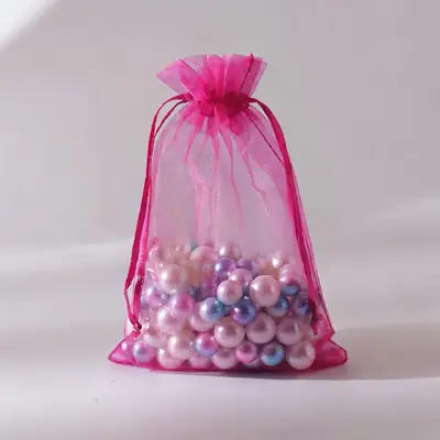 Organza Drawstring Gift Bag — Sheer Mesh Jewellery & Favour Pouch