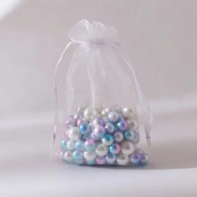 Organza Drawstring Gift Bag — Sheer Mesh Jewellery & Favour Pouch