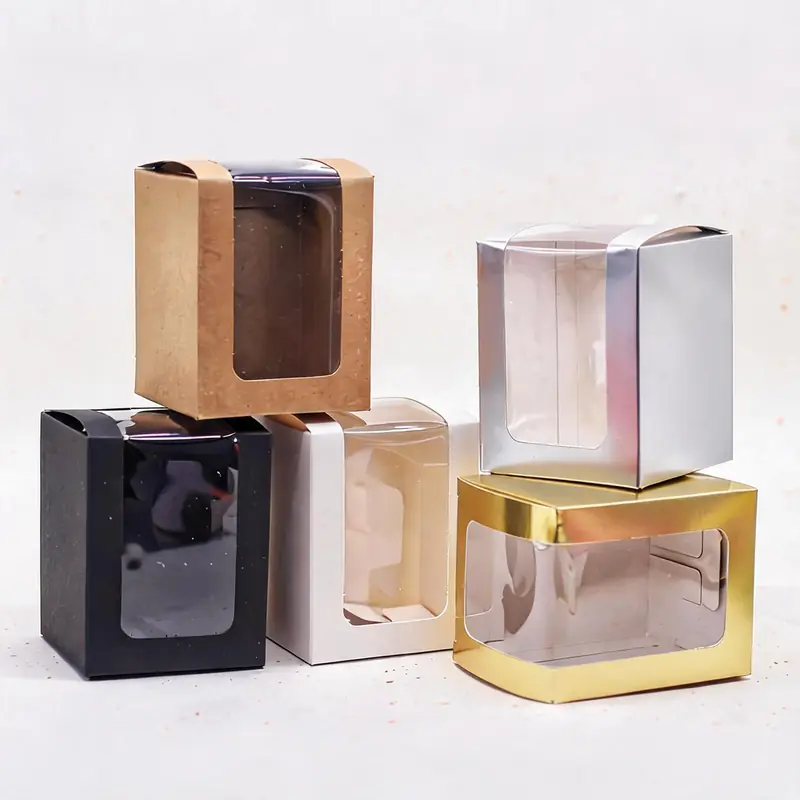 Snap-Bottom Window Box — Candle, Glassware & Trinket Retail Packaging