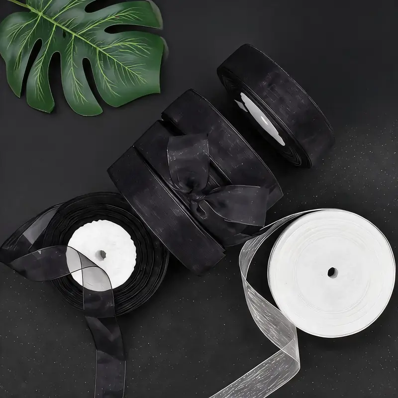 Sheer Organza Ribbon — Floral & Gift Wrap Voile, 45.7 m Roll