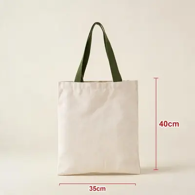 Blank Cotton Canvas Shoulder Tote — Student Shopper & Promotional Bag