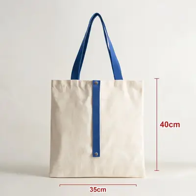 Blank Cotton Canvas Shoulder Tote — Student Shopper & Promotional Bag