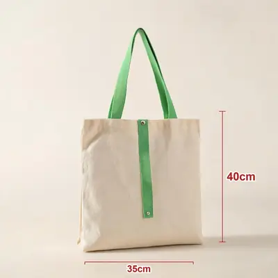Blank Cotton Canvas Shoulder Tote — Student Shopper & Promotional Bag