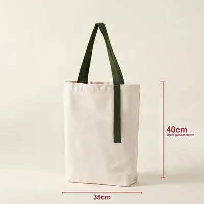 Blank Cotton Canvas Shoulder Tote — Student Shopper & Promotional Bag