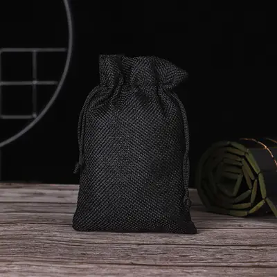 Cotton-Linen Burlap Drawstring Gift Bag — Rustic Party, Wedding & Favour Pouch with Custom Logo