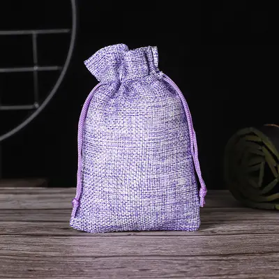 Cotton-Linen Burlap Drawstring Gift Bag — Rustic Party, Wedding & Favour Pouch with Custom Logo
