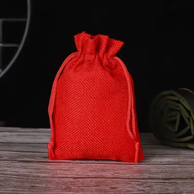 Cotton-Linen Burlap Drawstring Gift Bag — Rustic Party, Wedding & Favour Pouch with Custom Logo
