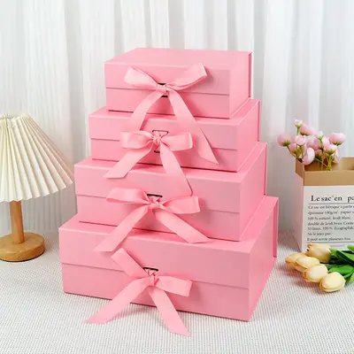 Magnetic Foldable Gift Box — One-Piece Flip-Top Rigid Packaging Box