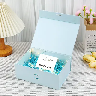 Magnetic Foldable Gift Box — One-Piece Flip-Top Rigid Packaging Box
