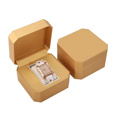 PU Leather Watch & Jewelry Gift Box — Flip-Top Presentation Case
