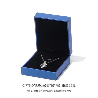 Right-Angle Leatherette Jewellery Box — Ring, Pendant, Bangle & Bracelet Cases