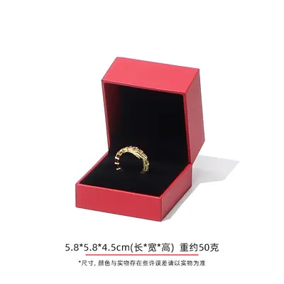 Right-Angle Leatherette Jewellery Box — Ring, Pendant, Bangle & Bracelet Cases