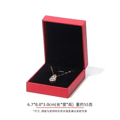 Right-Angle Leatherette Jewellery Box — Ring, Pendant, Bangle & Bracelet Cases
