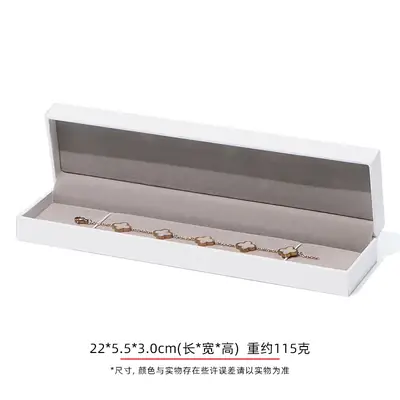 Right-Angle Leatherette Jewellery Box — Ring, Pendant, Bangle & Bracelet Cases