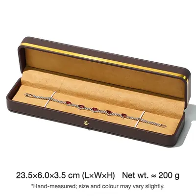Rounded Gold-Edge PU Leather Jewellery Box — Ring, Pendant, Bangle & Bracelet Cases